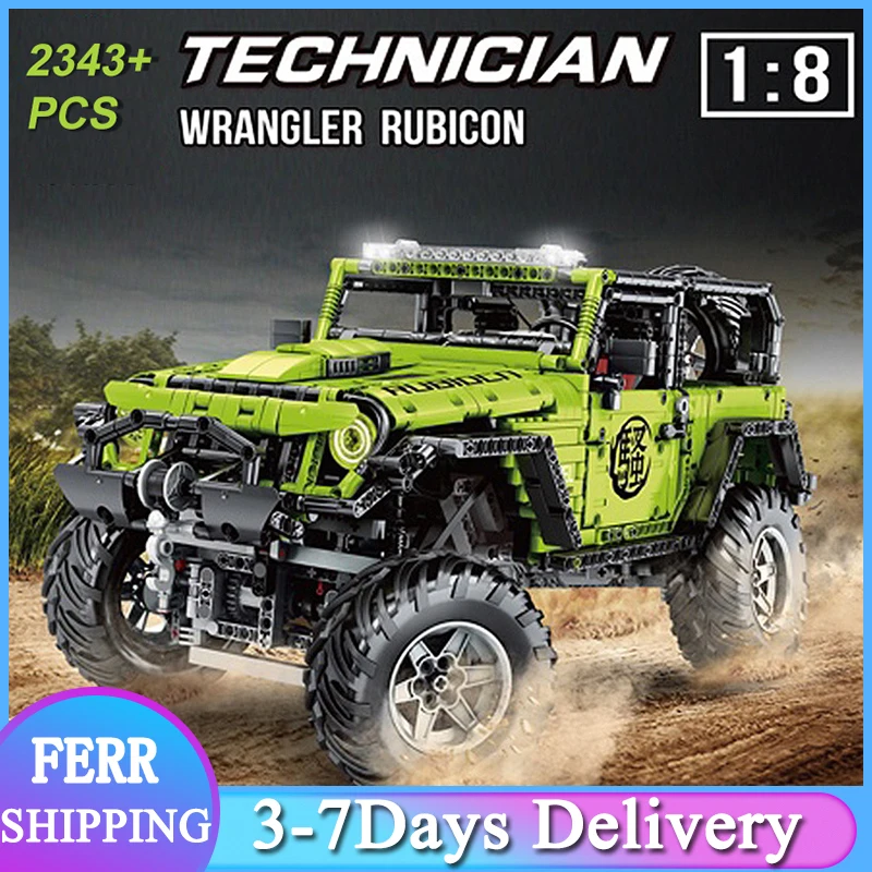 2343 шт., гоночный автомобиль MOC J902 Wranglerr Rubico SUV
2343 шт., гоночный автомобиль MOC J902 Wranglerr Rubico SUV