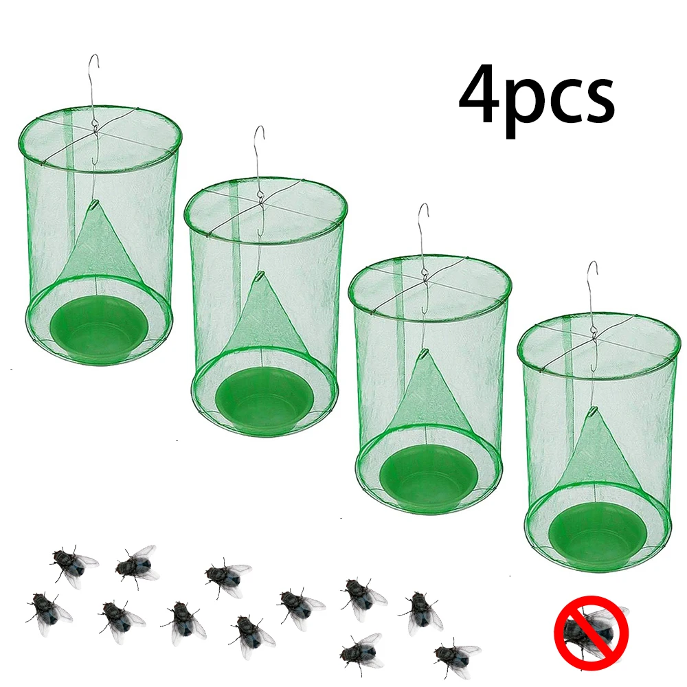 2/4pcs Outdoor Reusable Hanging Flies Cage Fly Catcher Killer Flies Flytrap Zapper Net Trap Health Home Garden Farm Supplies
2/4pcs Outdoor Reusable Hanging Flies Cage Fly Catcher Killer Flies Flytrap Zapper Net Trap Health Home Garden Farm Supplies