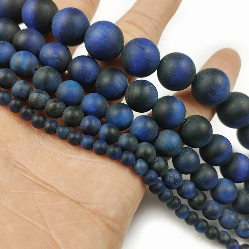 HGKLBB Natural Stone Matte Dark blue Tiger Eye Round Spacer Beads For Jewelry Making DIY Bracelet Accessories 4 6 8 10 12 mm
HGKLBB Natural Stone Matte Dark blue Tiger Eye Round Spacer Beads For Jewelry Making DIY Bracelet Accessories 4 6 8 10 12 mm