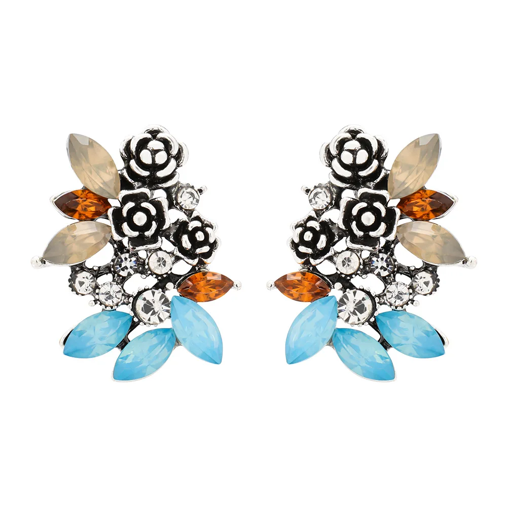 Fashion Cool Literary Alloy Earrings Women Acrylic Rhinestone Flower Female Crystal Girls Fairy Stud Earrings Jewelry For Party
Fashion Cool Literary Alloy Earrings Women Acrylic Rhinestone Flower Female Crystal Girls Fairy Stud Earrings Jewelry For Party