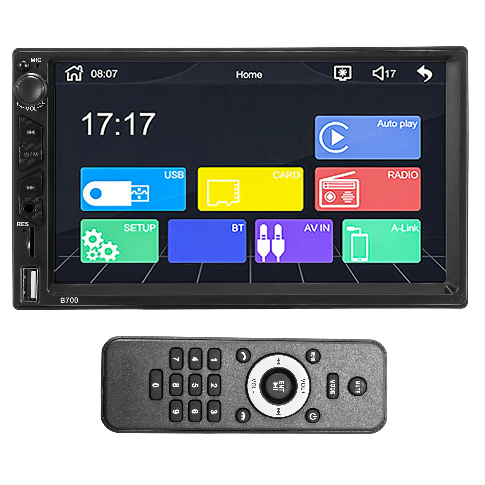 7-Inch High-Definition Bluetooth5.0 Car Stereo Receiver Multi-Function Car Video Radio MP5 Player With Remote Control Car Travel
7-Inch High-Definition Bluetooth5.0 Car Stereo Receiver Multi-Function Car Video Radio MP5 Player With Remote Control Car Travel