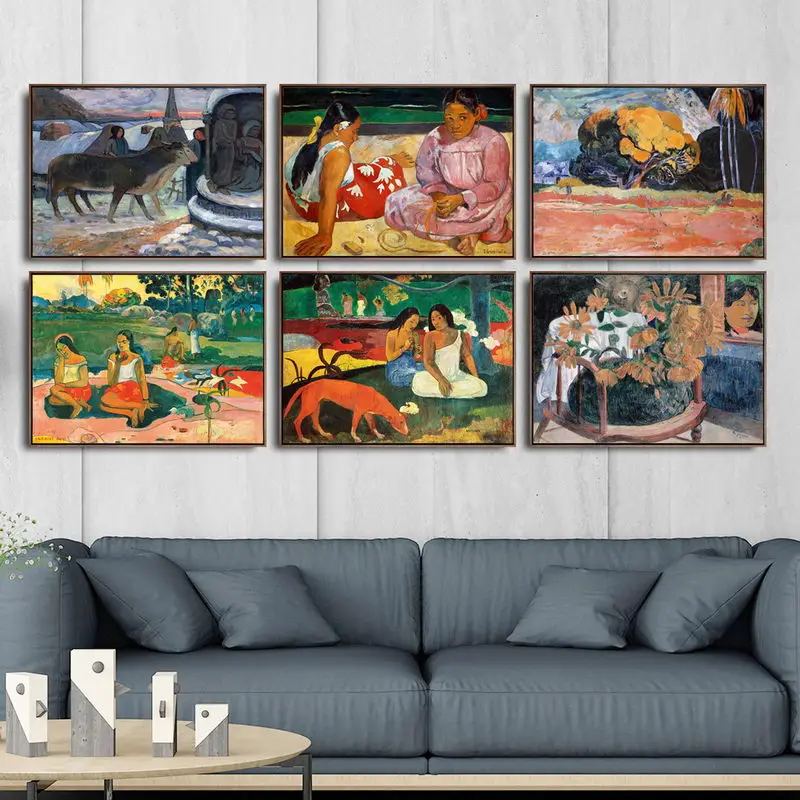 Modular picture wall art prints home decoration canvas France Paul Gauguin pastoral painting color Nordic poster living room
Modular picture wall art prints home decoration canvas France Paul Gauguin pastoral painting color Nordic poster living room