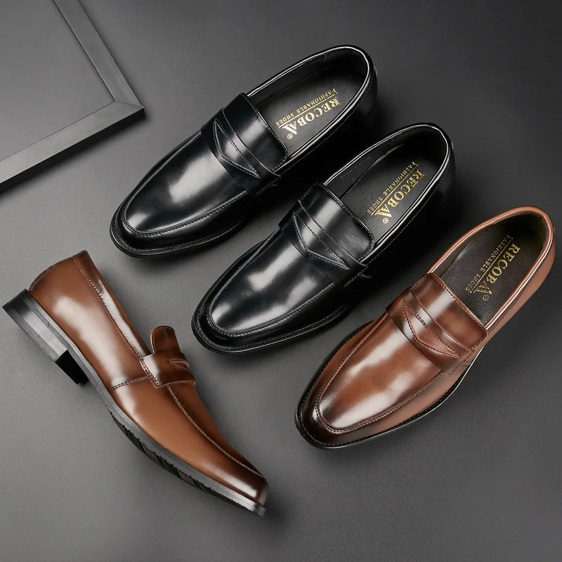 Men Loafers Shoes Slip-On Formal Casual Business Genuine Leather Size 39-45 
Men Loafers Shoes Slip-On Formal Casual Business Genuine Leather Size 39-45