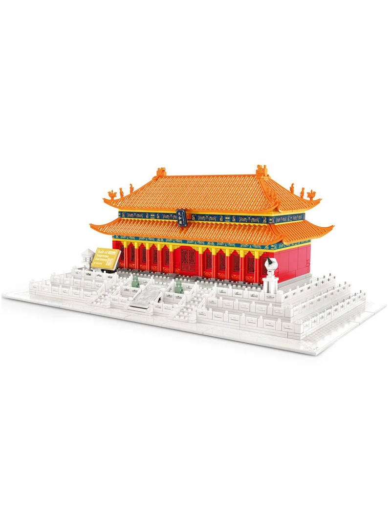 Chinese Culture Hall of Supreme Harmony Bricks City Great Building Blocks Toys for Children Kids Boy Gifts Model 870Pcs 
Chinese Culture Hall of Supreme Harmony Bricks City Great Building Blocks Toys for Children Kids Boy Gifts Model 870Pcs