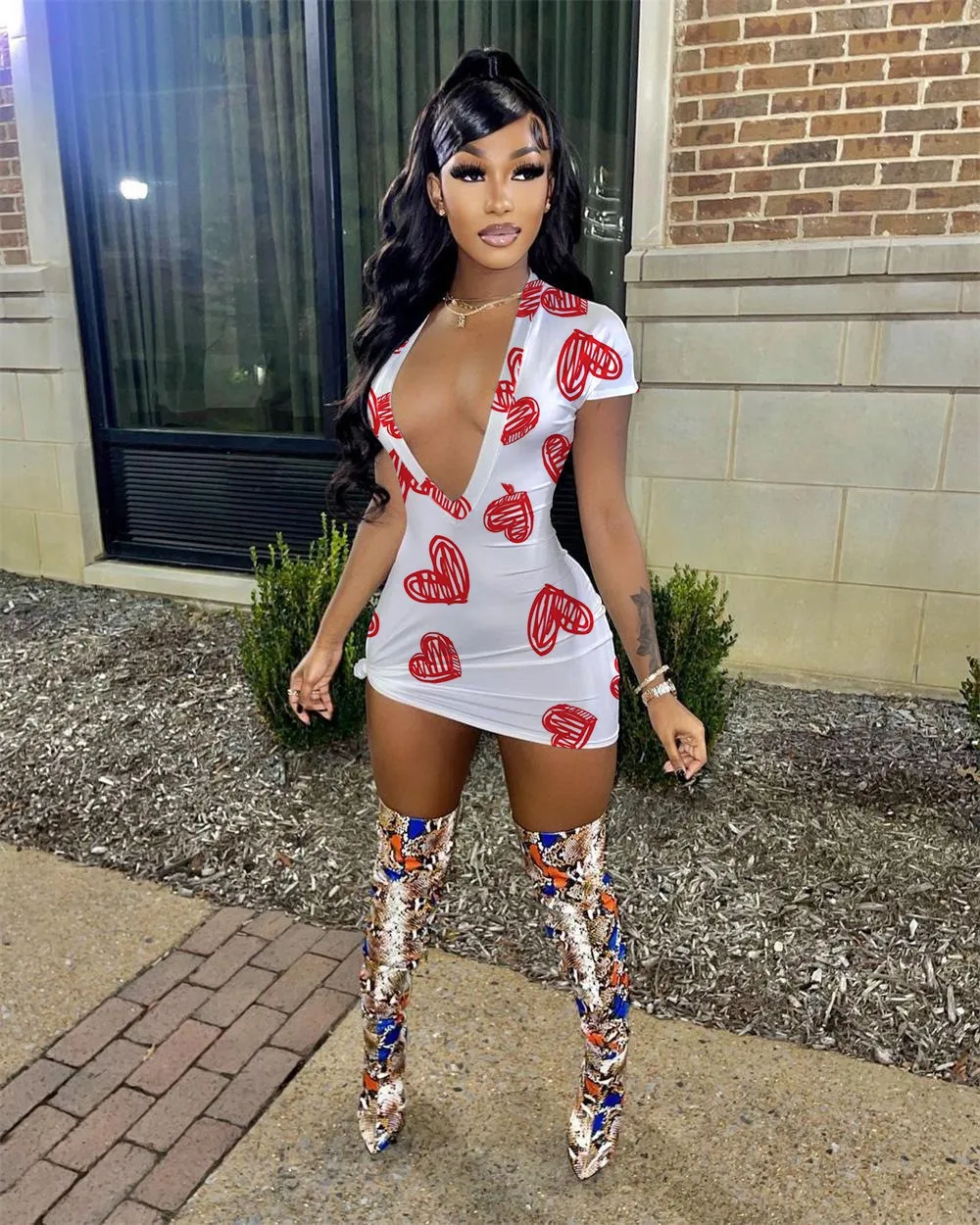 2022 Spring And Autumn Women'S New Soft And Comfortable High Street Sports Style Printed V-Neck T-Shirt Dress 1672
2022 Spring And Autumn Women'S New Soft And Comfortable High Street Sports Style Printed V-Neck T-Shirt Dress 1672