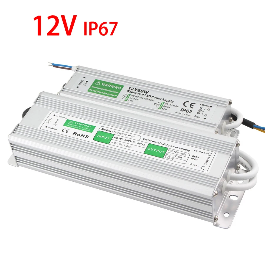 Светодиодный драйвер 12 в 10 Вт 20 Вт 30 Вт 50 Вт 60 Вт 80 Вт 100 Вт IP67 водонепроницаемый трансформатор питания 220 В до 12 В IP67 Светодиодный адаптер пита...
Светодиодный драйвер 12 в 10 Вт 20 Вт 30 Вт 50 Вт 60 Вт 80 Вт 100 Вт IP67 водонепроницаемый трансформатор питания 220 В до 12 В IP67 Светодиодный адаптер пита...