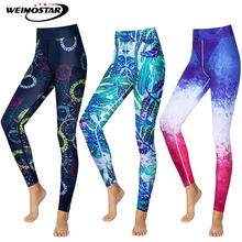 Weimostar Yoga Pants Womens Leggings Sportswear Gym Legging Push Up Elastic Slim Running Pants mallas deporte mujer Black Blue