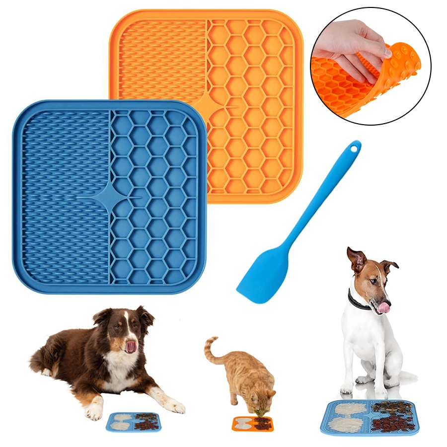 Healthy Licking Mats Dog/Cat Pet Feeding Puppy Kitten Slower Bathing Distraction Silicone Dispenser Dog Feeder Licky Pad Mat
Healthy Licking Mats Dog/Cat Pet Feeding Puppy Kitten Slower Bathing Distraction Silicone Dispenser Dog Feeder Licky Pad Mat