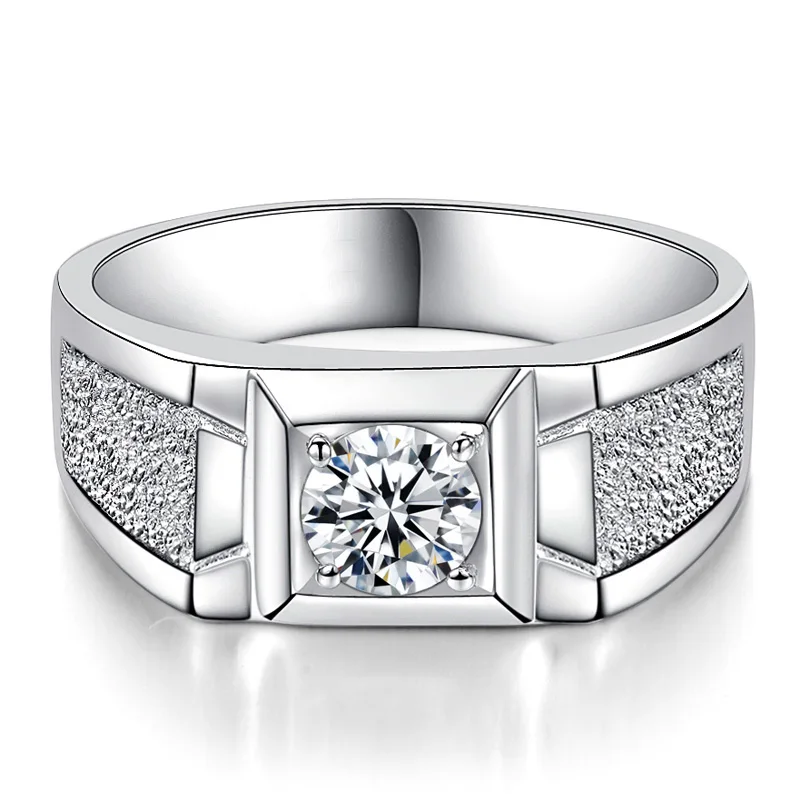 Faisania Sterling Silver Platinum-Plated Ring Men's Shining Diamond Ring Korean Style Fashion Ring Silver Christmas Gift
Faisania Sterling Silver Platinum-Plated Ring Men's Shining Diamond Ring Korean Style Fashion Ring Silver Christmas Gift