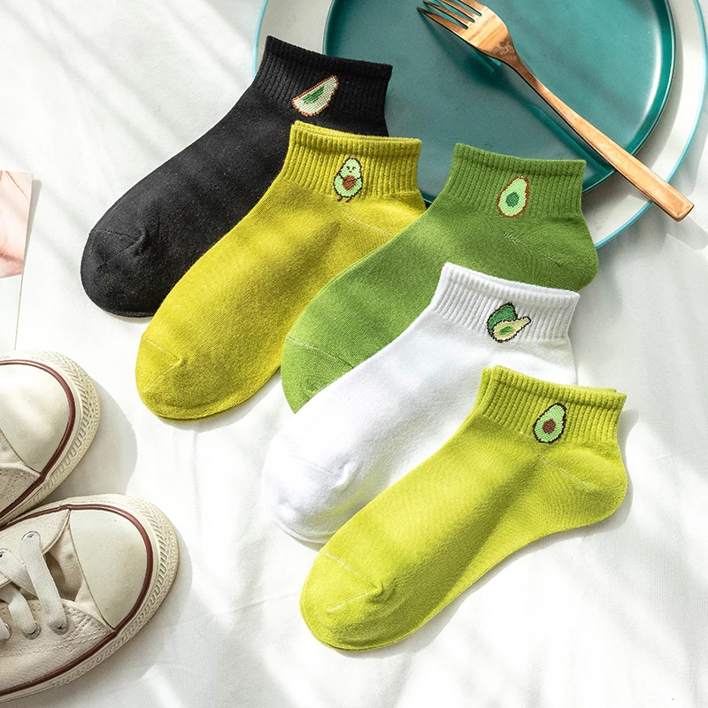 Women Solid Avocado Socks Casual Joker Cotton Short Socks Ladies Fruit Print Concise Korean College Style Breathable Sox Trendy
Women Solid Avocado Socks Casual Joker Cotton Short Socks Ladies Fruit Print Concise Korean College Style Breathable Sox Trendy