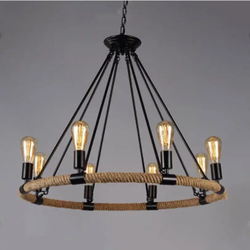 Retro hemp rope Pendant Lights For living Room Light industrial wind bar restaurant clothing store Hanging lamp Light Fixtures
Retro hemp rope Pendant Lights For living Room Light industrial wind bar restaurant clothing store Hanging lamp Light Fixtures