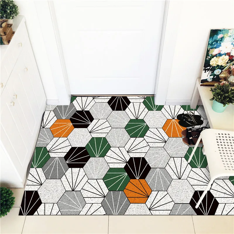 Geometric Silk Free Cutting Porch Entrance Doormat Hallway Bath Non-Slip Carpets Area Rugs Mud-removing Sand-stripping Floor Mat
Geometric Silk Free Cutting Porch Entrance Doormat Hallway Bath Non-Slip Carpets Area Rugs Mud-removing Sand-stripping Floor Mat