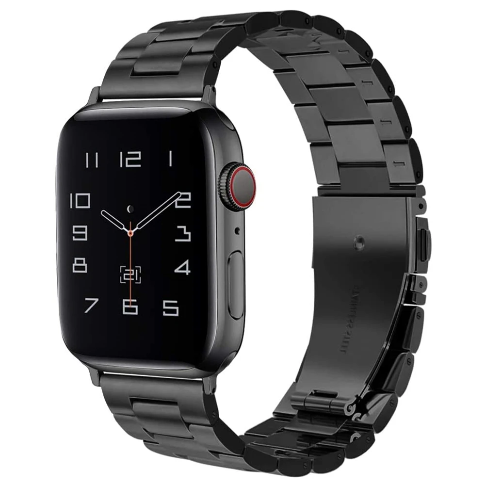 Compatible Apple Watch Band 42mm 44mm 38mm 40mm Business Stainless Steel Metal Strap for iWatch Series 5 4 3 2 1 Wrist Bracelet
Compatible Apple Watch Band 42mm 44mm 38mm 40mm Business Stainless Steel Metal Strap for iWatch Series 5 4 3 2 1 Wrist Bracelet