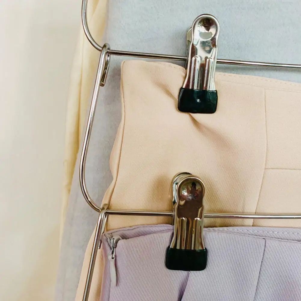 1PC Multi Layer Clothes Hangers With 12Clips Clothing Storage Rack Holder Drying Wardrobe Folding Pants Clothes Metal Skirt Rack
1PC Multi Layer Clothes Hangers With 12Clips Clothing Storage Rack Holder Drying Wardrobe Folding Pants Clothes Metal Skirt Rack