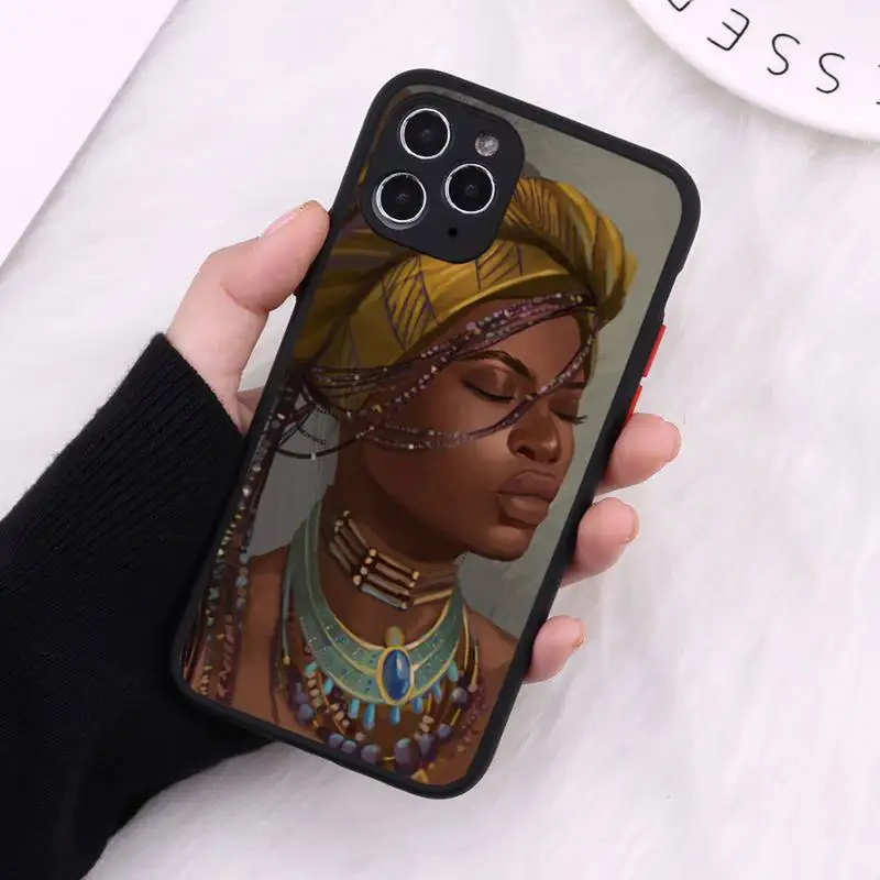 art african black girl melanin Phone Case Matte Transparent for iPhone 7 8 11 12 s mini pro X XS XR MAX Plus cover funda
art african black girl melanin Phone Case Matte Transparent for iPhone 7 8 11 12 s mini pro X XS XR MAX Plus cover funda