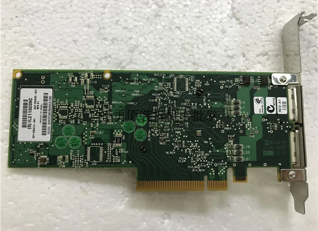 HCA 592520-B21 MHQH29B-XTR 593412-001 infiniband QDR Network Card
HCA 592520-B21 MHQH29B-XTR 593412-001 infiniband QDR Network Card