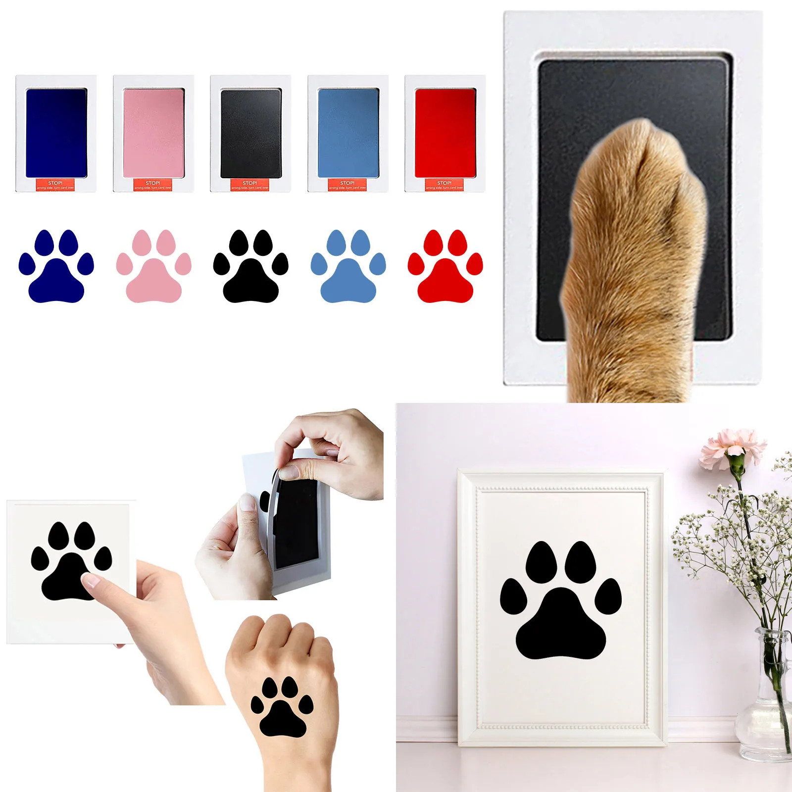 Newborn Baby Handprint Footprints Souvenir Printing Paper Pet Dog Paw Prints for Pine Wood Frames Memory of Birthday Non-toxic
Newborn Baby Handprint Footprints Souvenir Printing Paper Pet Dog Paw Prints for Pine Wood Frames Memory of Birthday Non-toxic