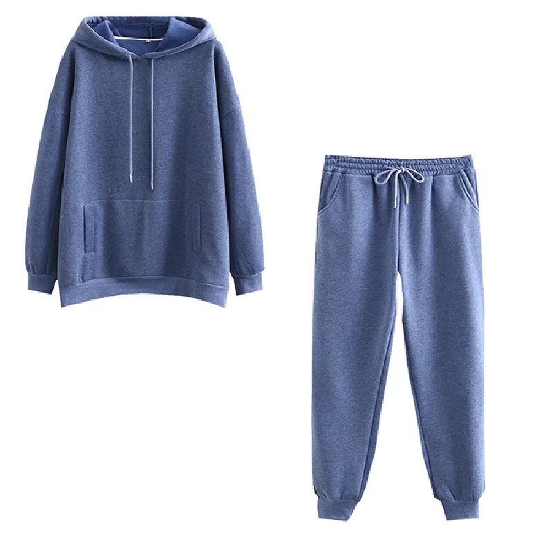 2021 Autumn Winter Women tracksuit thick fleece 100% cotton suit 2 pieces sets hoodies sweatshirt and pants suits 6L17
2021 Autumn Winter Women tracksuit thick fleece 100% cotton suit 2 pieces sets hoodies sweatshirt and pants suits 6L17