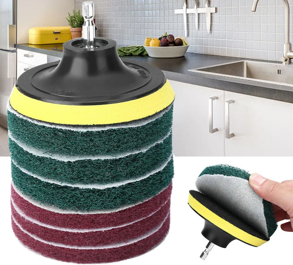 8pcs 4inch Electric Drill Brush Scrub Pads Grout Power Drills Scrubber Cleaning Brush Tub Cleaner Tools Kit
8pcs 4inch Electric Drill Brush Scrub Pads Grout Power Drills Scrubber Cleaning Brush Tub Cleaner Tools Kit