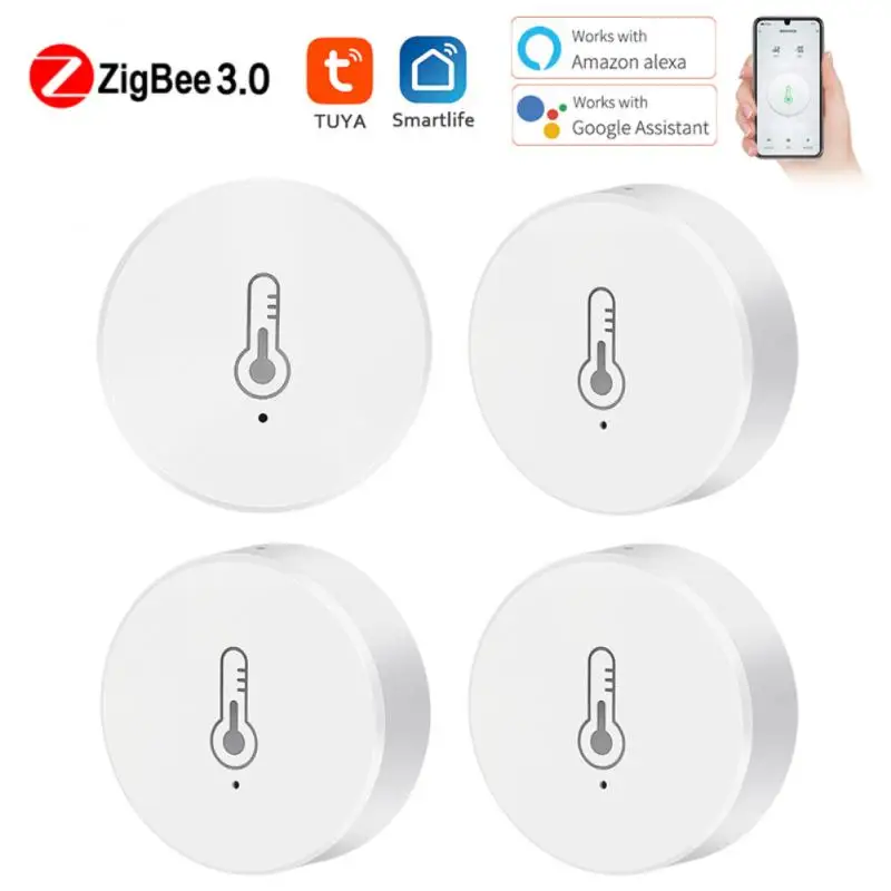 Tuya/SmartLife App ZigBee Smart Temperature And Humidity Sensor Battery Powered Work With Zigbee Hub Via Alexa Google Home
Tuya/SmartLife App ZigBee Smart Temperature And Humidity Sensor Battery Powered Work With Zigbee Hub Via Alexa Google Home