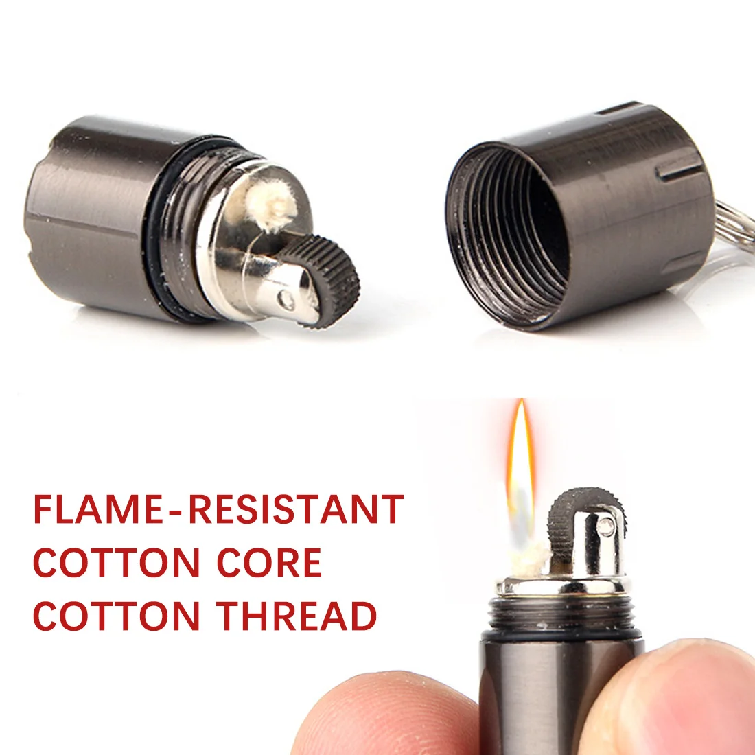 Mini Kerosene Lighter Key Chain Capsule Gasoline Lighter Inflated Keychain Petrol Lighter Outdoor Tools
Mini Kerosene Lighter Key Chain Capsule Gasoline Lighter Inflated Keychain Petrol Lighter Outdoor Tools