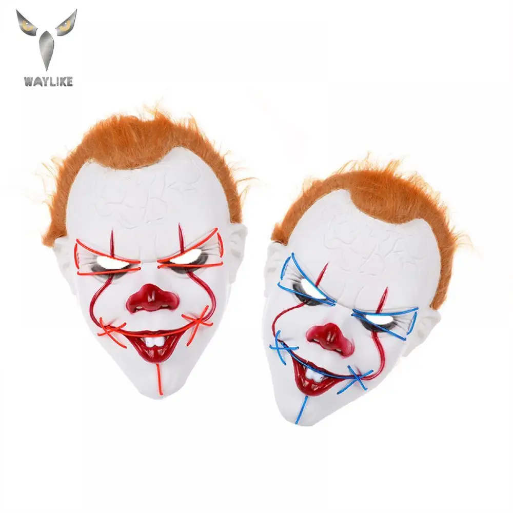 ПВХ-маска Joker Pennywise со светодиодный светильник кой, желтые волосы для Хэллоуина, вечеринки, карнавала, страшный капюшон, аксессуары для костю...
ПВХ-маска Joker Pennywise со светодиодный светильник кой, желтые волосы для Хэллоуина, вечеринки, карнавала, страшный капюшон, аксессуары для костю...