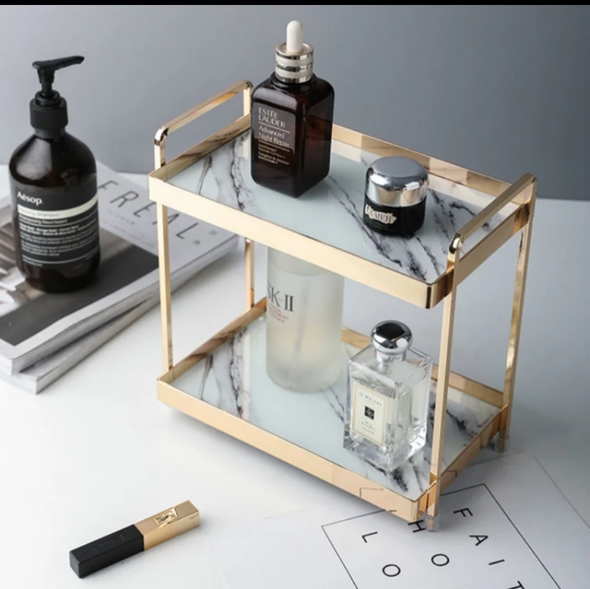 Double Cake Stand Luxury Makeup Organizer Jewelry Lipstick Perfume Storage Tray Wedding Party Tableware Desktop Finishing Shelf
Double Cake Stand Luxury Makeup Organizer Jewelry Lipstick Perfume Storage Tray Wedding Party Tableware Desktop Finishing Shelf