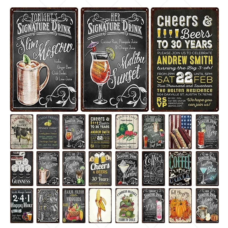 Cocktail Tin Sign Wall Sticker Metal Poster Plaque Metal Vintage Pub Wall Decor For Bar Pub Club Man Cave Retro Metal Posters
Cocktail Tin Sign Wall Sticker Metal Poster Plaque Metal Vintage Pub Wall Decor For Bar Pub Club Man Cave Retro Metal Posters