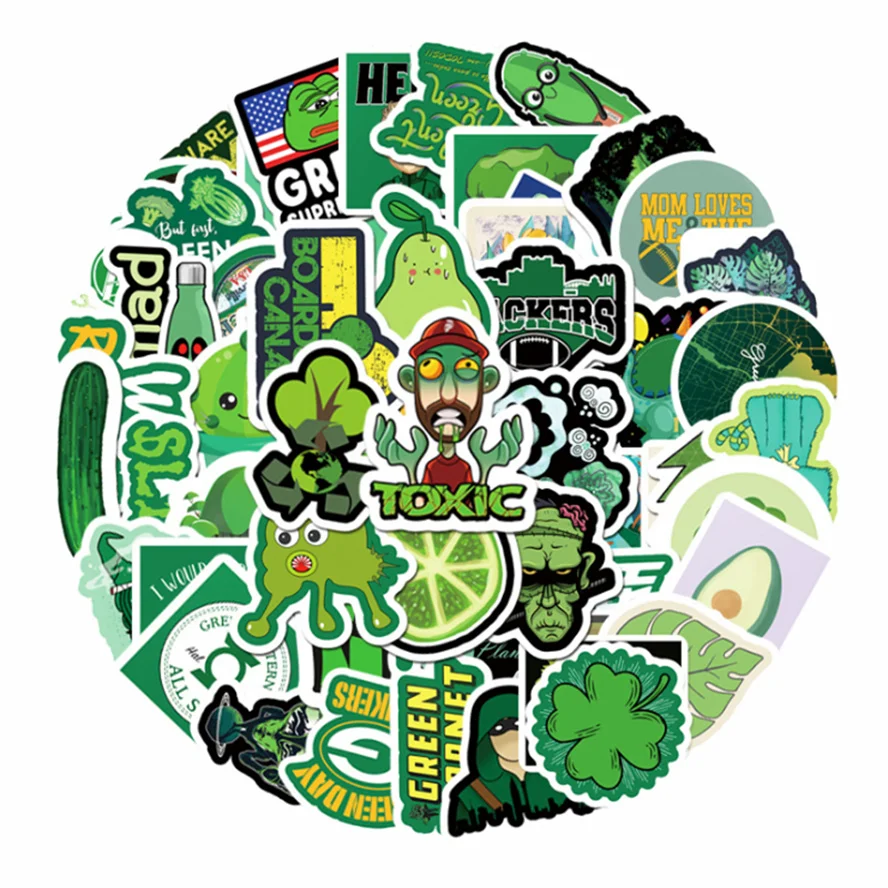 10/30/50PCS Green Small Fresh Cartoon Cute Sticker Graffiti Skateboard DIY Hand Account Decoration Sticker Toy Wholesale
10/30/50PCS Green Small Fresh Cartoon Cute Sticker Graffiti Skateboard DIY Hand Account Decoration Sticker Toy Wholesale