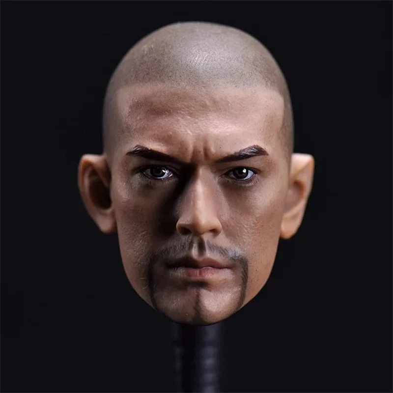 

Big Sales 1/6th Man Asian star Takeshi Kaneshiro bald With Beard Head Sculpture For Mostly 12inch Doll Action Accessories