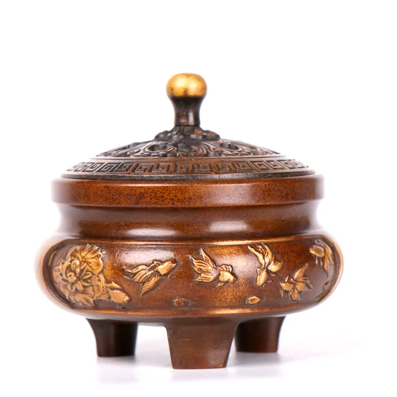 MOZART Pure Copper Xuande Furnace Huakai Fugui Flowers Rich Household Incense Sandalwood Burner Incense Coil Incense Burner
MOZART Pure Copper Xuande Furnace Huakai Fugui Flowers Rich Household Incense Sandalwood Burner Incense Coil Incense Burner