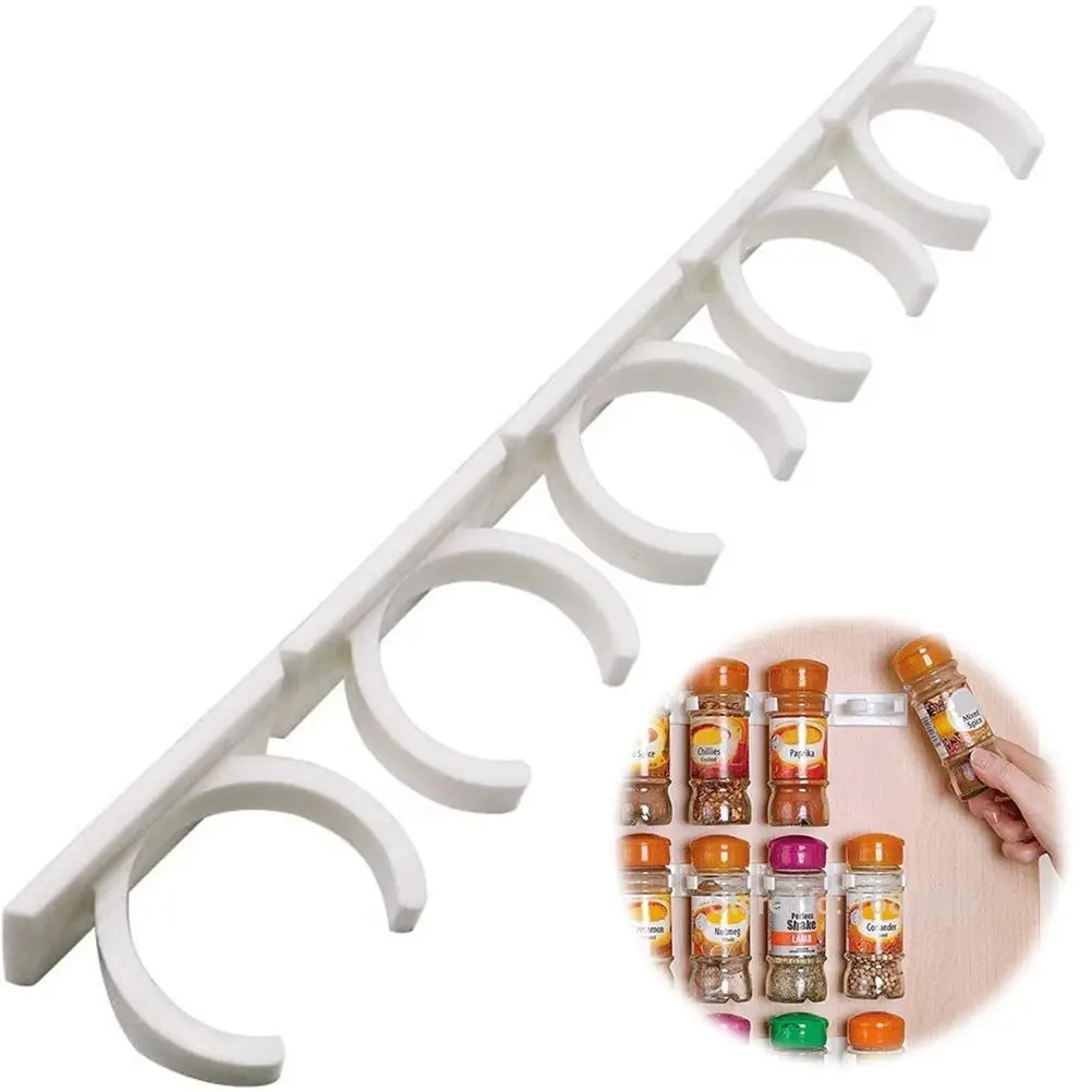 Kitchen Spice Jar Rack Wall-Mounted Seasoning Bottles Holder Wall Storage Cabinet Door Condiment Bottle Hanging Clips
Kitchen Spice Jar Rack Wall-Mounted Seasoning Bottles Holder Wall Storage Cabinet Door Condiment Bottle Hanging Clips