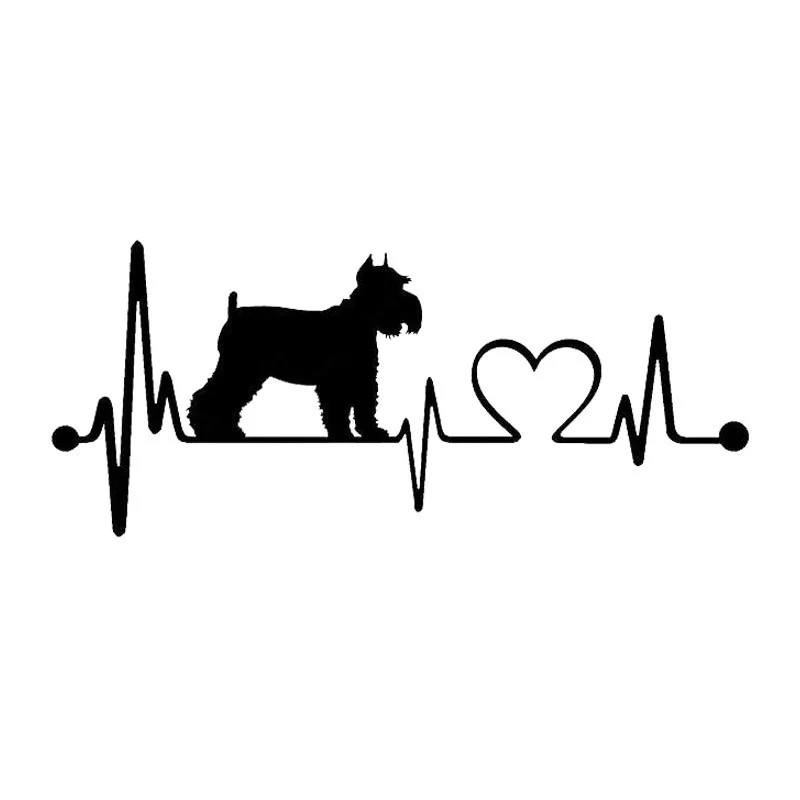 Car Sticker Schnauzer Heartbeat Dog PVC Waterproof Sunscreen Mold Bumper Decorative Black/Silver 15.2cm* 6.4cm
Car Sticker Schnauzer Heartbeat Dog PVC Waterproof Sunscreen Mold Bumper Decorative Black/Silver 15.2cm* 6.4cm