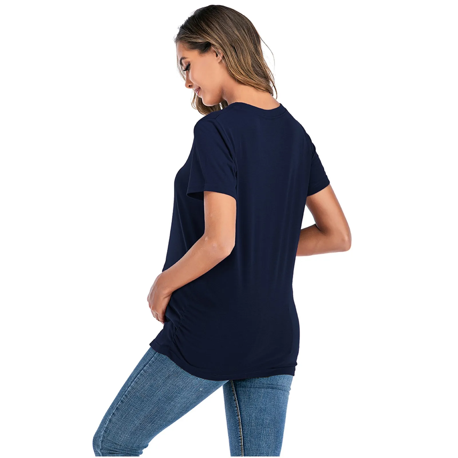Women's Maternity T-Shirt Clothes for Pregnant Women Summer O-Neck Solid Short Sleeve Prints Pregnancy Tops Maternity Clothing
Women's Maternity T-Shirt Clothes for Pregnant Women Summer O-Neck Solid Short Sleeve Prints Pregnancy Tops Maternity Clothing