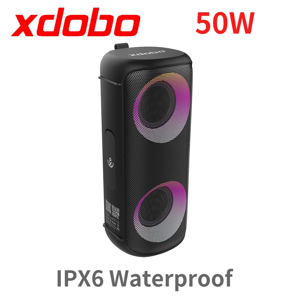 Bluetooth-динамик XDOBO VIBE, 50 Вт, водонепроницаемый, цилиндрический, Bluetooth-динамик, Bluetooth 5,0 
Bluetooth-динамик XDOBO VIBE, 50 Вт, водонепроницаемый, цилиндрический, Bluetooth-динамик, Bluetooth 5,0
