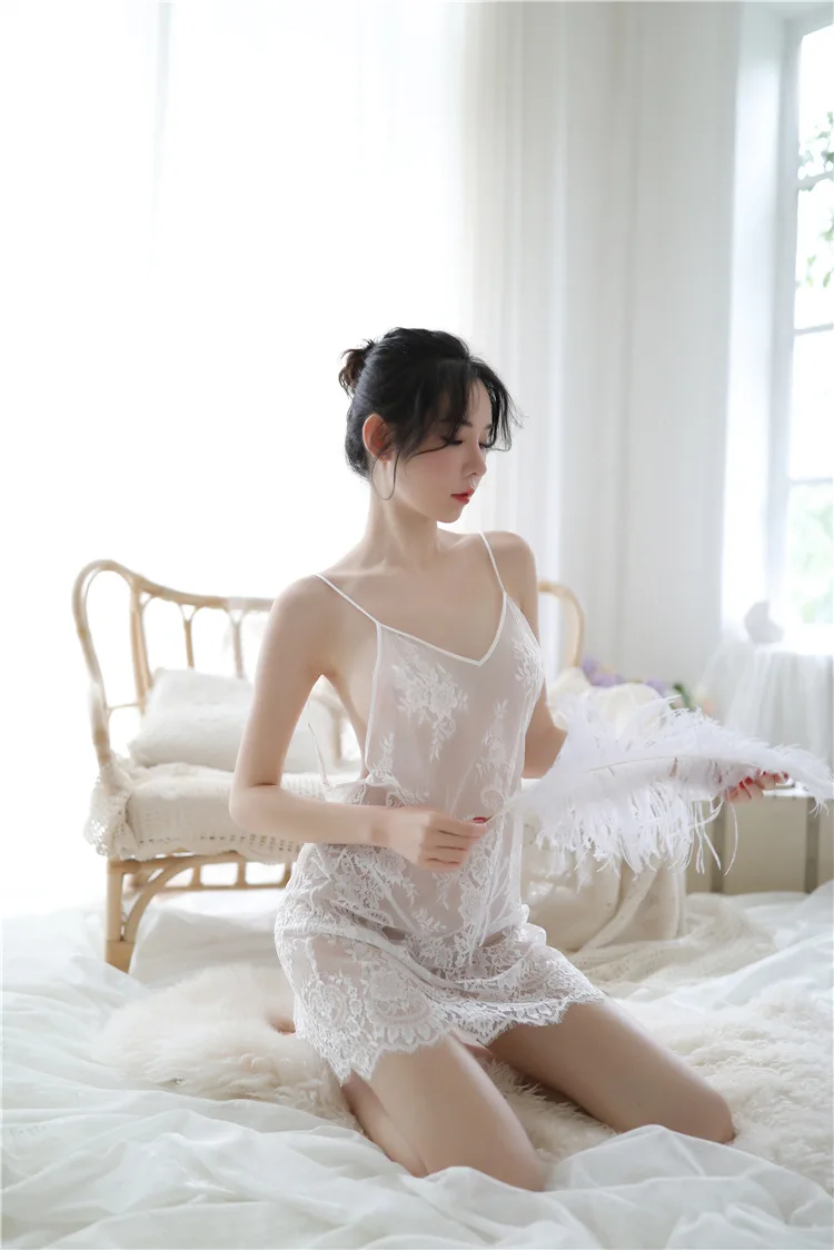 Sexy Lingerie Robe Transparente Pyjama Pour Femme Nuisette Dress Uniforme Chemise De Nuit Kawaii Costumes Pornos Suit
Sexy Lingerie Robe Transparente Pyjama Pour Femme Nuisette Dress Uniforme Chemise De Nuit Kawaii Costumes Pornos Suit