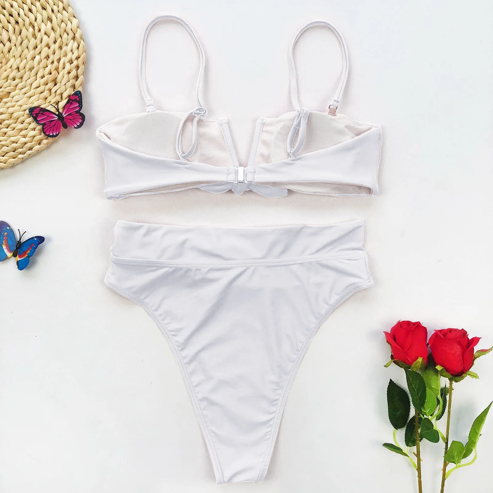 Women's Two Piece Swimsuits Sexy Solid Color Split Bathing Suits High Waist Bikini Set Swimsuit Beachwear
Women's Two Piece Swimsuits Sexy Solid Color Split Bathing Suits High Waist Bikini Set Swimsuit Beachwear