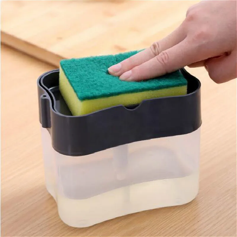 2-in-1 Soap Pump Dispenser With Sponge Holder Liquid Dispenser Container Hand Press Soap Organizer Kitchen Clean Tools Soap Box
2-in-1 Soap Pump Dispenser With Sponge Holder Liquid Dispenser Container Hand Press Soap Organizer Kitchen Clean Tools Soap Box