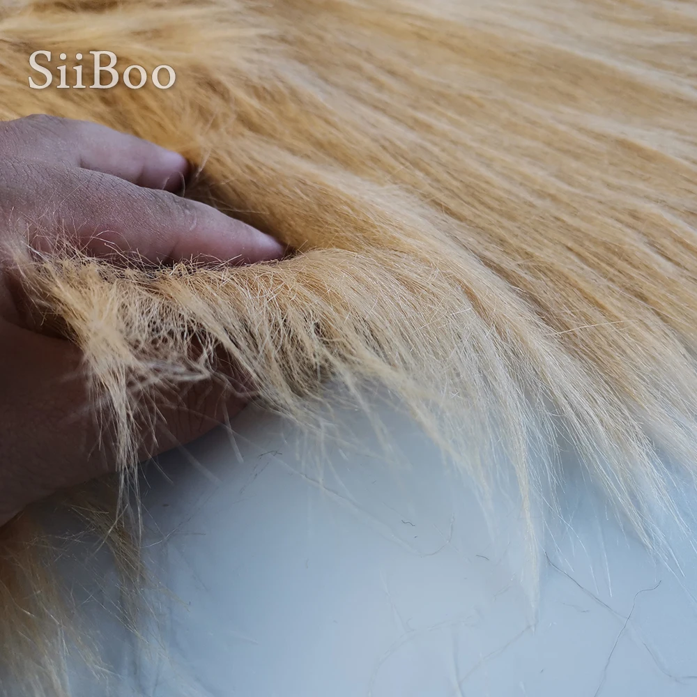 Высококачественная плюшевая ткань из искусственного меха верблюда 9 см для
