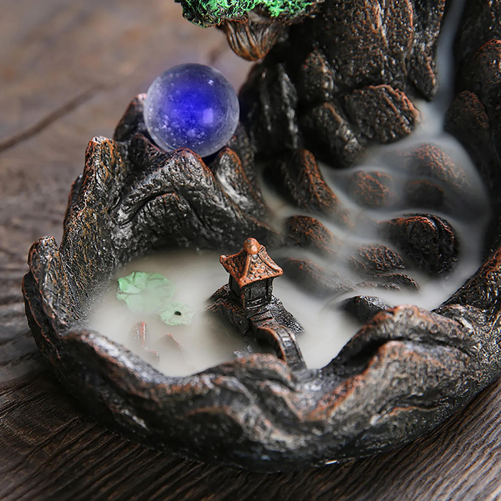 Resin Backflow Incense Burner Waterfall Incense Burner Holder Landscape Desktop Home Decor Yoga Meditation Buddhist Censer
Resin Backflow Incense Burner Waterfall Incense Burner Holder Landscape Desktop Home Decor Yoga Meditation Buddhist Censer