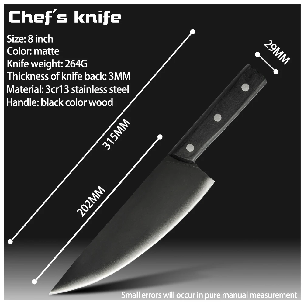 XYj Chef Knife Chef Knife Gift Set Full Tang Handle Kitchen Knife High Carbon Stainless Steel Anti-Corrosion Rusty Cooking Knife
XYj Chef Knife Chef Knife Gift Set Full Tang Handle Kitchen Knife High Carbon Stainless Steel Anti-Corrosion Rusty Cooking Knife