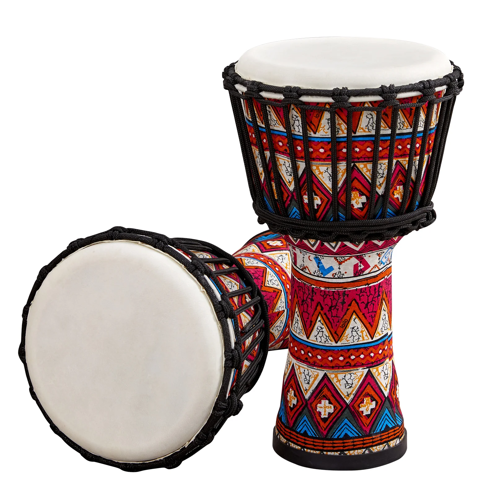 8 дюймовый портативный Африканский барабан Djembe ручной с красочными