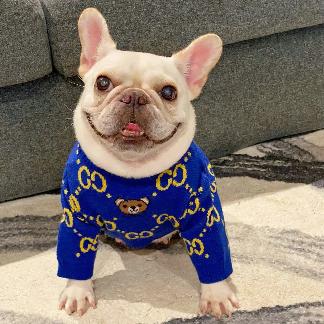 New Blue Gray Trendy Brand Pet Clothes For Dogs, Cats, Teddy Autumn And Winter Sweaters, Small And Medium-Sized Dogs Clothing
New Blue Gray Trendy Brand Pet Clothes For Dogs, Cats, Teddy Autumn And Winter Sweaters, Small And Medium-Sized Dogs Clothing