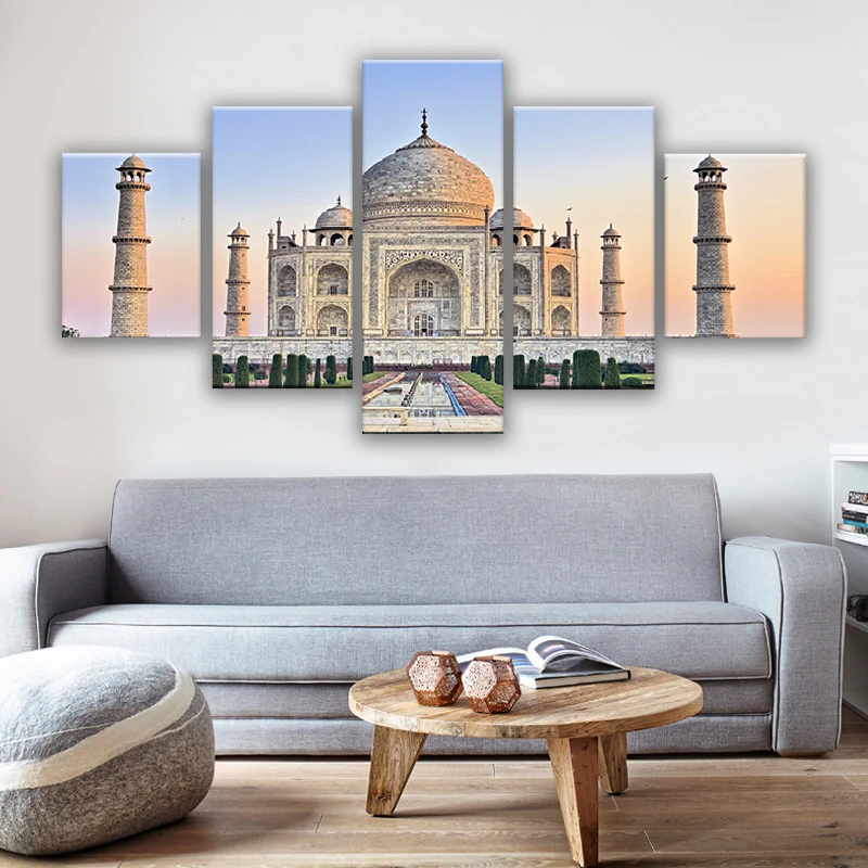 Framed Abstract Modern Home Decoration Canvas Print 5 Panel India Taj Mahal Painting Wall Art For Living Room Modular Picture
Framed Abstract Modern Home Decoration Canvas Print 5 Panel India Taj Mahal Painting Wall Art For Living Room Modular Picture