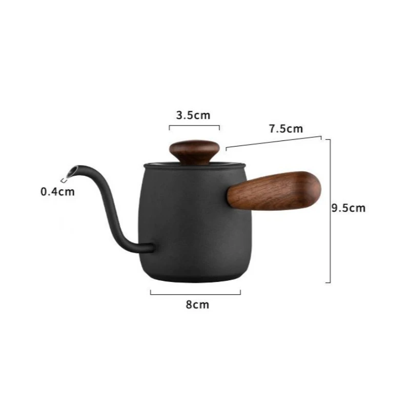 350ml Coffee Kettle Stainless Steel Hand Pot Coffee Pot Filter Pot Solid Wood Handle Swan Neck Thin Mouth Moka Pot Coffee Maker
350ml Coffee Kettle Stainless Steel Hand Pot Coffee Pot Filter Pot Solid Wood Handle Swan Neck Thin Mouth Moka Pot Coffee Maker