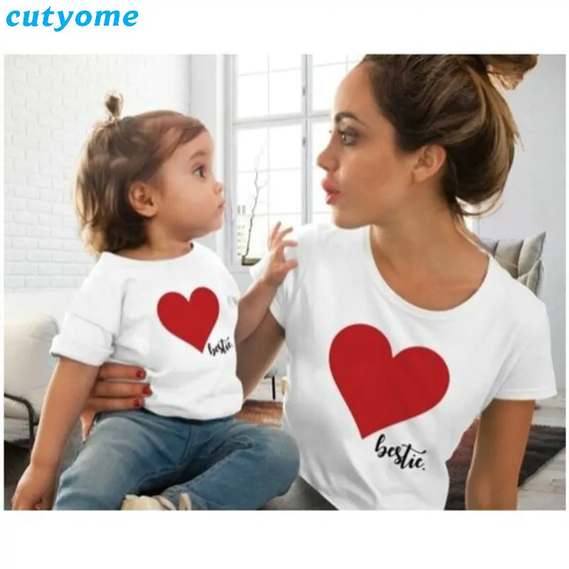2019 Family Matching Clothes Women Heart Printed Mother Daughter Baby Boy Kid Girls Son Short Sleeve Top Love Me T-shirt Outfits 
2019 Family Matching Clothes Women Heart Printed Mother Daughter Baby Boy Kid Girls Son Short Sleeve Top Love Me T-shirt Outfits
