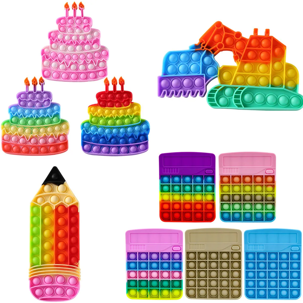 Silicone Rainbow Pencil Push Bubble Autism Needs Antistress Relaxing Sensory Squeezing Toy Children Adult Reliever Stress Toy
Silicone Rainbow Pencil Push Bubble Autism Needs Antistress Relaxing Sensory Squeezing Toy Children Adult Reliever Stress Toy