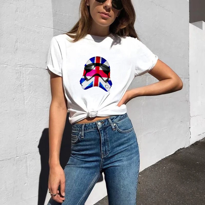 Showtly 2019 Women's New Fashion Star Warrior sumi-e Printed T Shirt Summer Cool Design Tops High Quality Soft Tee Oversized Top
Showtly 2019 Women's New Fashion Star Warrior sumi-e Printed T Shirt Summer Cool Design Tops High Quality Soft Tee Oversized Top