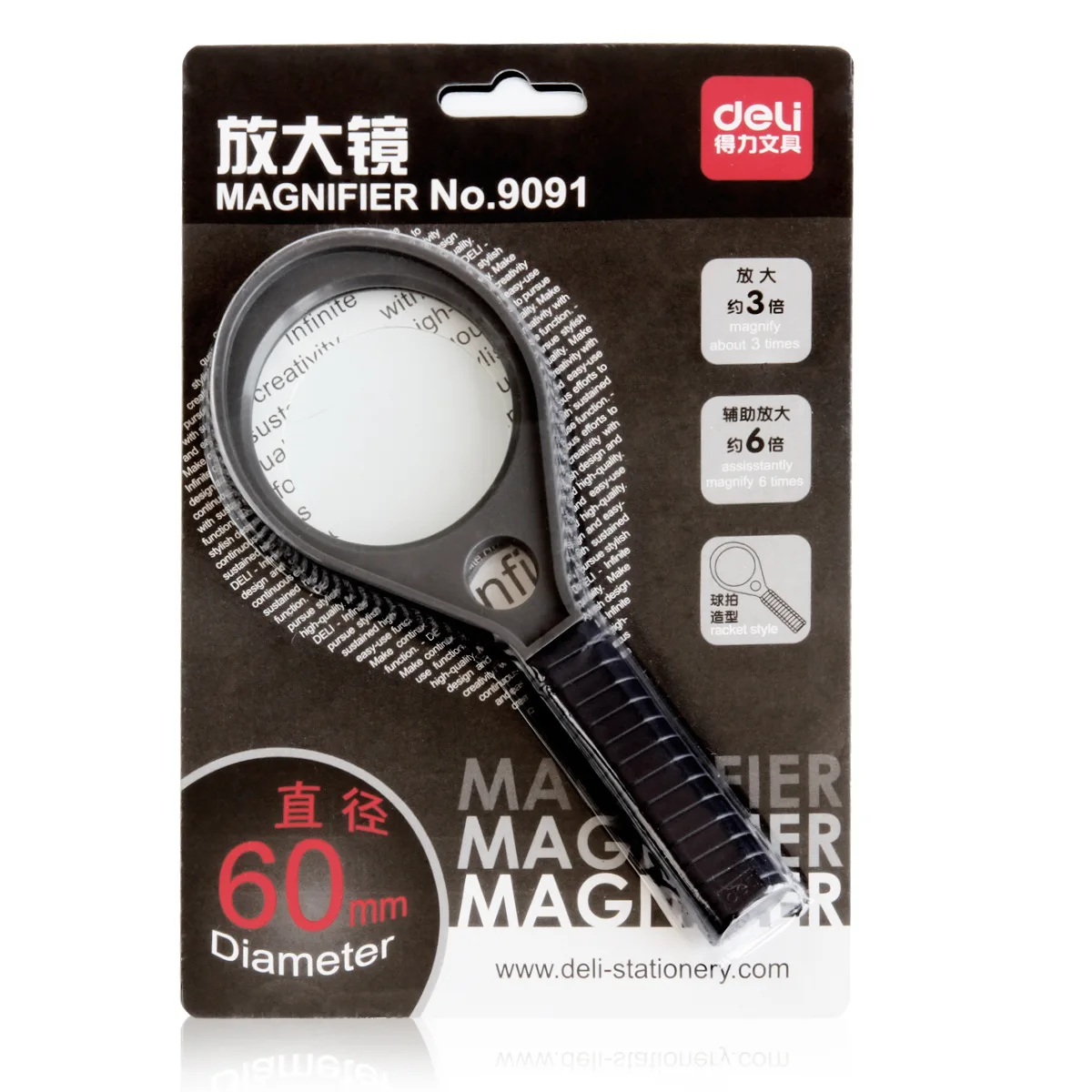 9091 racket moulding magnifying glass (medium diameter 60mm) 3x magnification Assist 6x magnification.
9091 racket moulding magnifying glass (medium diameter 60mm) 3x magnification Assist 6x magnification.