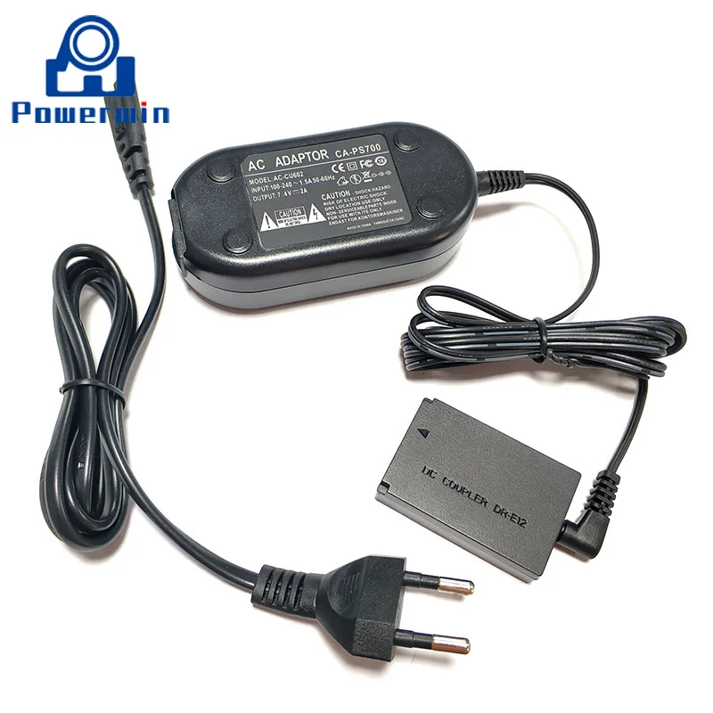Адаптер для цифровой зеркальной камеры Powerwin ACK-E12 ACK E12 DR-12 муляж аккумулятора Canon EOS